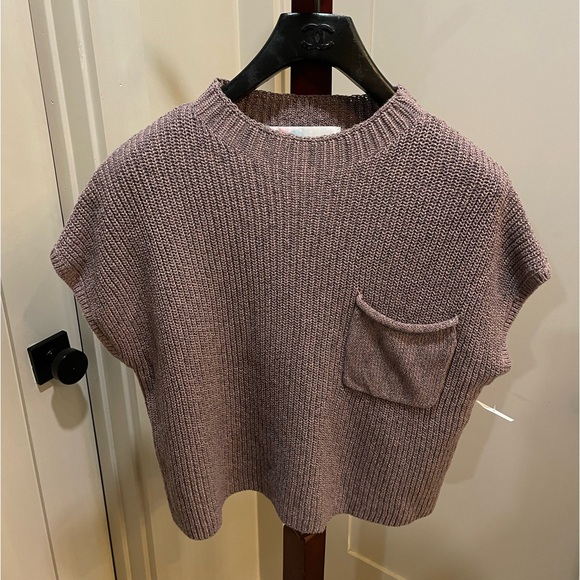 Free People Freya Short Sleeve Sweater In Cashmere Combo Size S - Picture 2 of 12